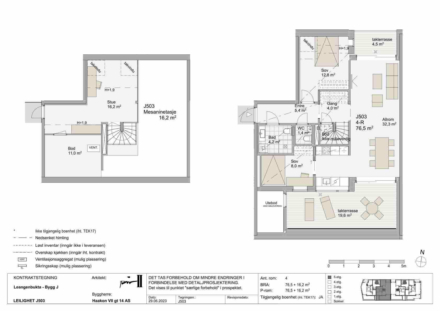 Planskisse leilighet J503